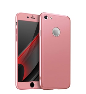 Microsonic Apple iPhone 7 Kılıf Double Dip 360 Protective (Rose)