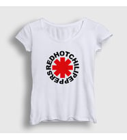Presmono Kadın Sarı Logo Red Hot Chili Peppers T-Shirt 107439tt (Beyaz)