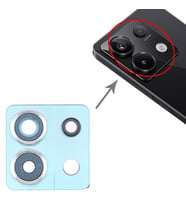 Xiaomi Uyumlu Redmi Note 13 Pro 5G Kamera Lensi Cam Full 2312DRA50G Beyaz (Mavi)