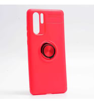 Huawei P30 Pro Kılıf Yüzüklü Magnetli Ravel Case (Kırmızı)