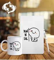 Kişiye Özel Burç Tasarımlı Esprili Defter Kalem Ve Kupa Hediye Seti (Model 2)