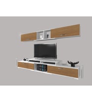 Decoraktiv Flex 5130 Mdf Tv Ünitesi Tv Sehpası (Beyaz - Ceviz)