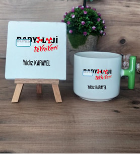 Radyoloji Teknikeri Hediye Seti Kupa Bardak T Kulplu ve Dekoratif Taş Radyoloji Teknikerine Hediye (Model 8)