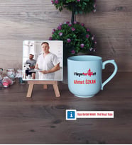 Fizyoterapist Fotoğraflı Dekoratif Taş, Kupa Bardak Beyaz Hediye (Model 5)