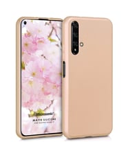 Microsonic Matte Silicone Huawei Nova 5T Kılıf (Gold)