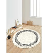 Dijital Baskılı Kaymaz Taban Yıkanabilir Yuvarlak Salon Halısı Koridor Halısı Paspas NDY-SD-1077 (Çok Renkli)