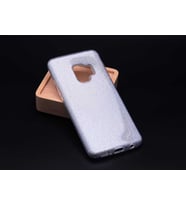 Galaxy A6 2018 Kılıf Zore Shining Simli Silikon Kılıf (Gümüş)