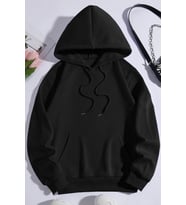 Rahat Kalıp Unisex Oversize Sweatshirt (Siyah)