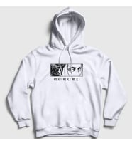Presmono Unisex Beyaz Eren Yeager Flowers Anime Attack On Titan Kapüşonlu Sweatshirt 314590tt (Beyaz)