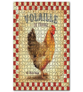 Cakapuzzle Kümes Hayvanlarından Tavuk Görseli Puzzle Yapboz MDF (Ahşap) (255 Parça)