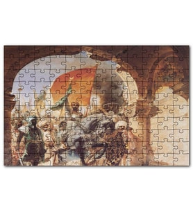 Cakapuzzle Fatih Sultan Mehmet İstanbulun Fetihi Puzzle Yapboz MDF (Ahşap) (1000 Parça)
