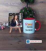 Biyoloji Mühendisi Fotoğraflı Dekoratif Taş, Kupa Bardak Beyaz Hediye (Model 2)