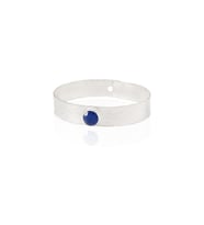 Kadir Jewellery 925 Ayar Gümüş Kaplama El İşçiliği Zirkon Taşlı Kadın Kelepçe Bilezik (Parlement)