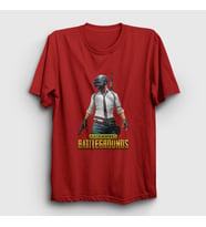 Presmono Unisex Sarı Cover Pubg T-Shirt 30103tt (Kırmızı)