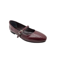 Çiğdem Kundura FlintTide Suni Rugan Kadın Babet - FlintTide - BEJ - 39 (Bordo)