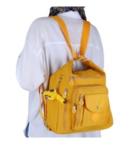Kenyon Cox B219 Klinkır Kumaş Hafif Sırt Çantası ve Kol Çantası Yeşil (Sarı)