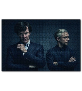 Cakapuzzle Sherlock Holmes ve Dr Watson  Puzzle Yapboz MDF (Ahşap) (255 Parça)