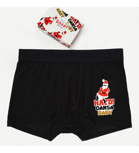 Erkek Yılbaşı Hediyesi Haydi Dansa Baby Boxer (Siyah)