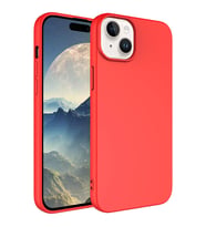 Vendas iPhone 15 Uyumlu Lansman Serisi Içi Kadife Ipek Dokulu Lansman Kılıf (Kırmızı)