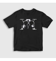 Presmono Unisex Çocuk Beyaz Killua And Gon Anime Hunter X Hunter T-Shirt 238351tt (Siyah)
