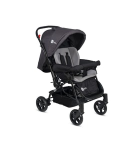 4 Baby Olympus Gold Çift Yönlü Bebek Arabası (Siyah-Antrasit)
