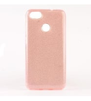 Huawei P9 Lite Mini Kılıf Simli Renkli Silikon (Pembe)