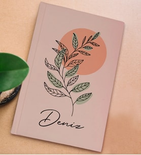 BK Gift Kişiye Özel İsimli Sert Kapaklı Pudra Pembesi Defter, Arkadaşa Hediye, Yeni İş Hediyesi, Anı Defteri, Doğum Günü Hediyesi-1 (Model 3)