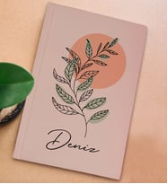 BK Gift Kişiye Özel İsimli Sert Kapaklı Pudra Pembesi Defter, Arkadaşa Hediye, Yeni İş Hediyesi, Anı Defteri, Doğum Günü Hediyesi-1 (Model 3)