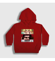 Presmono Unisex Çocuk Beyaz Girls Anime kakegurui Kapüşonlu Sweatshirt 239640tt (Kırmızı)