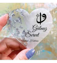 Epoksi Magnet Hediyelik -ETİKET DEĞİLDİR!! - Düğün, Nişan, Nikah, Kına, Söz Hatırası (Gümüş)