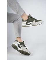 Muggo Elvis Unisex Ortopedik Günlük Garantili Yürüyüş Koşu Sneaker Spor Ayakkabı (Haki)