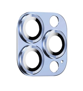 Uyumlu Model Apple iPhone 13 Pro Kamera Lens Koruyucu Çerçeveli Koruyucu CL-03 (Açık Mavi)