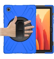 Galaxy Tab A7 10.4 SM-T500-T505-T507 Kılıf Shockproof 3 Katmanlı Standlı Zırh Kılıf Kalem Yerli (Mavi)