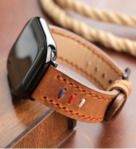 vagave Kişiye Özel Apple Watch 42MM 44MM 45MM 49MM Ultra Ultra 2 Seri 3 / 4 / 5 / 6 / Se / 7 / 8 / 9 / 10 Uyumlu Hakiki Gerçek Deri El İşçilikli Arkadaşa Öğretmene Babaya Eşe Sevgiliye Yeniyıl Hediyelik Saat Kordonu (Hardal)