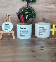 Baba Hediye Sepeti Kupa Bardak T Kulplu, Kalemlik ve Anahtarlık Babaya Babalar Günü Hediyesi (Model 5)