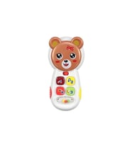 Zeytoys ZEY2023 Müzikli Telefon,Oyuncak Müzikli Işıklı Aynalı Telefon (KAHVE)