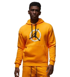 Nike Jordan Flight MVP Graphic Fleece Pullover Hoodie Erkek Siyah Sweatshirt (Turuncu)