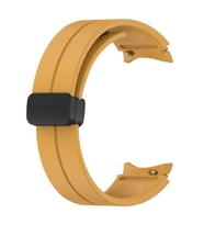 Microsonic Samsung Galaxy Watch 7 40mm Kordon Ribbon Line Yeşil (Sarı)