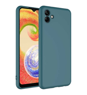 Galaxy A04 Kılıf Zore Mara Lansman İç Yüzeyi Kadife Kılıf (Koyu Yeşil)