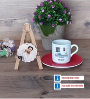 Yazılım Geliştirme Uzmanı Türk Kahvesi Fincanı Ahşap Altlıklı ve Fotoğraflı Ahşap Anahtarlık Hediye (Model 3)