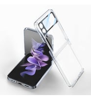 Galaxy Z Flip 4 Kılıf Zore Kıpta Lensli Kılıf (Renksiz)