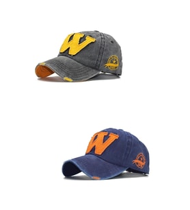 Şapka Eskitme Bordo Siyah 2'li Şapka, Cap Şapka, Erkek Kadın Şapka, W Şapka, W Snapback Takım ikili.009 (Siyah-Lacivert)