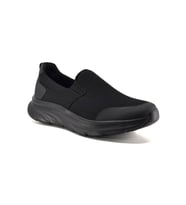 King Paolo K1114 Erkek Lastikli Memory Foam Comfort Battal Boy Spor Ayakkabı 45-46-47 (Siyah)