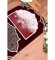 EVDEYA Dijital Baskılı Yıkanabilir Camii Motifli Hediyelik Namazlık Seccade 70x130, SECCADE-35-KAHVERENGİ, (Kırmızı)