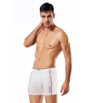 Namaldı 2 Adet Siyah Renk Biyeli Modal Boxer (Beyaz)