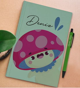 BK Gift Kişiye Özel İsimli Su Yeşili Sert Kapaklı Defter ve Tükenmez Kalem Seti, Arkadaşa Hediye, Yeni İş Hediyesi, Doğum Günü Hediyesi (Model 8)