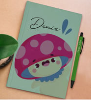 BK Gift Kişiye Özel İsimli Su Yeşili Sert Kapaklı Defter ve Tükenmez Kalem Seti, Arkadaşa Hediye, Yeni İş Hediyesi, Doğum Günü Hediyesi (Model 8)