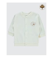 Civil Baby Bebek Organik Hırka 1-12 Ay Ekru (Ekru)