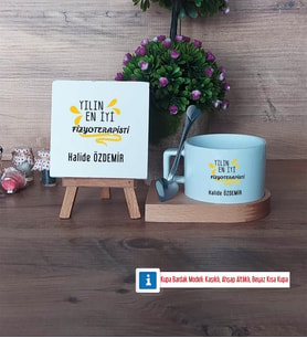 En İyi Fizyoterapist Dekoratif Taş, Kupa Bardak Kırmızı Hediye (Model 7)