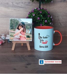 Harika Anne Fotoğraflı Dekoratif Taş, Kupa Bardak Beyaz Hediye (Model 13)